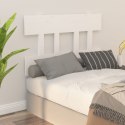  Wezgłowie łóżka, białe, 93,5x3x81 cm, lite drewno sosnowe Lumarko!