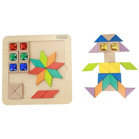  Układanka Mozaika Nauka Kolorów I Kształtów Tangram Lumarko!