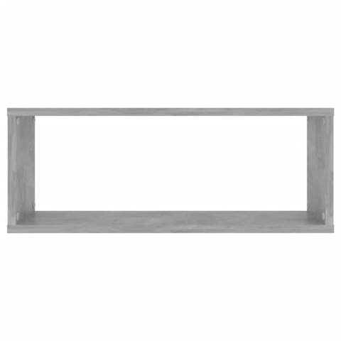  Półki ścienne kostki 2 szt., szarość betonu, 60x15x23 cm, płyta Lumarko!