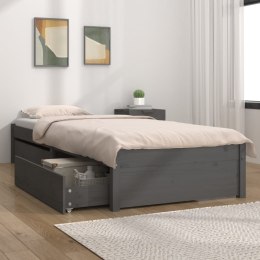  Rama łóżka z szufladami, szara, 90x200 cm Lumarko!