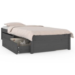  Rama łóżka z szufladami, szara, 90x200 cm Lumarko!