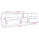  Szafka pod telewizor, czarna, 150x33,5x45 cm Lumarko!