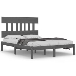  Rama łóżka, szara, lite drewno, 160 x 200 cm Lumarko!