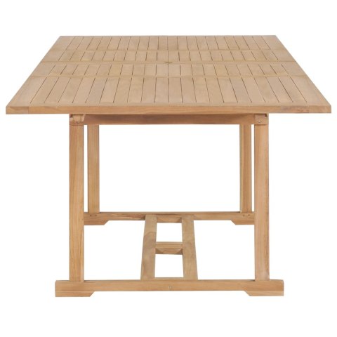  Rozkładany stół ogrodowy, 180-280x100x75 cm, lite drewno tekowe Lumarko!