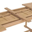  Rozkładany stół ogrodowy, 180-280x100x75 cm, lite drewno tekowe Lumarko!