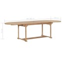  Rozkładany stół ogrodowy, 180-280x100x75 cm, lite drewno tekowe Lumarko!