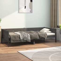  Łóżko dzienne, szare, lite drewno sosnowe, 90x190 cm Lumarko!
