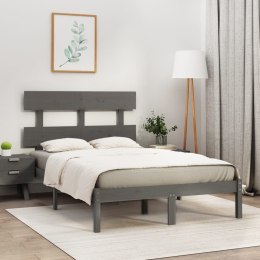  Rama łóżka, szara, lite drewno, 120x200 cm Lumarko!