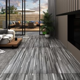  Samoprzylepne panele podłogowe,PVC, 2,51 m², 2 mm, szare pasy Lumarko!