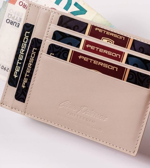 Skórzane etui na dokumenty i banknoty — Peterson