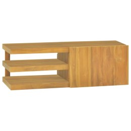  Ścienna szafka łazienkowa, 90x40x30 cm, lite drewno tekowe Lumarko!