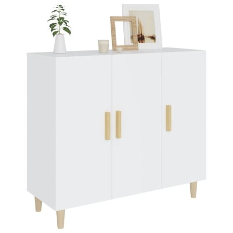  Szafka, biała, 90x34x80 cm, materiał drewnopochodny Lumarko!