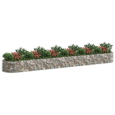  Podwyższona donica gabionowa galwanizowane żelazo 600x100x50 cm Lumarko!