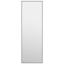  Lustro na drzwi, czarne, 40x100 cm, szkło i aluminium Lumarko!