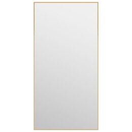  Lustro na drzwi, złote, 40x80 cm, szkło i aluminium Lumarko!