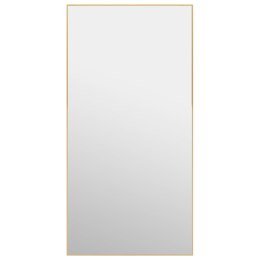  Lustro na drzwi, złote, 50x100 cm, szkło i aluminium Lumarko!