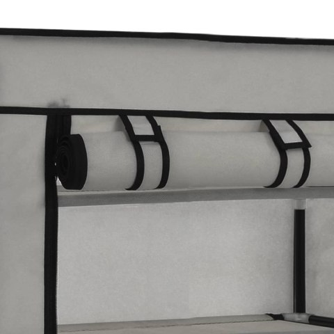  Szafka na buty z osłoną, szara, 58x28x106 cm, tkanina Lumarko!