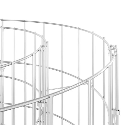  Okrągła donica gabionowa, podniesiona, stal, Ø50x50 cm Lumarko!
