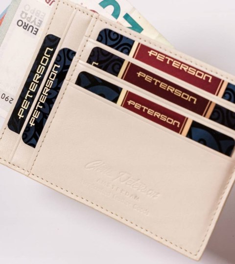 Skórzane etui na dokumenty i banknoty — Peterson