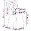  Krzesła stołowe, 2 szt., jasnoszare, tapicerowane tkaniną Lumarko!