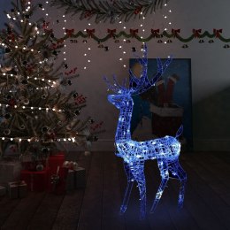  Świąteczny renifer, akrylowy, 140 niebieskich diod LED, 128 cm Lumarko!