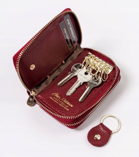 Skórzane etui na klucze i dokumenty — Peterson