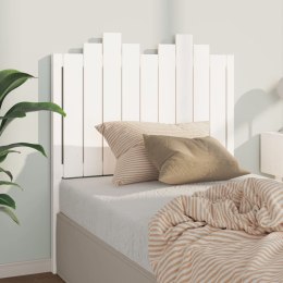  Wezgłowie łóżka, białe, 96x4x110 cm, lite drewno sosnowe Lumarko!