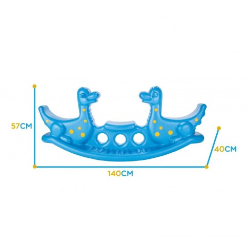 WOOPIE Bujak Wieloosobowy Dino Huśtawka Równoważna Niebieska Lumarko!