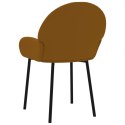  Krzesła stołowe, 2 szt., brązowe, obite aksamitem Lumarko!