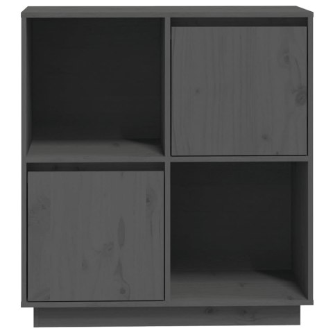  Szafka, szara, 74x35x80 cm, lite drewno sosnowe Lumarko!
