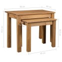  2 stoliki wsuwane pod siebie, drewno sosnowe, seria Panama Lumarko!