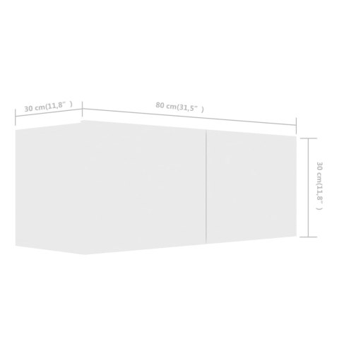  5-cz. zestaw szafek telewizyjnych, biały, płyta wiórowa Lumarko!