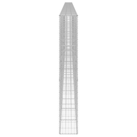  Murek gabionowy z pokrywami, galwanizowana stal, 900x30x200 cm Lumarko!