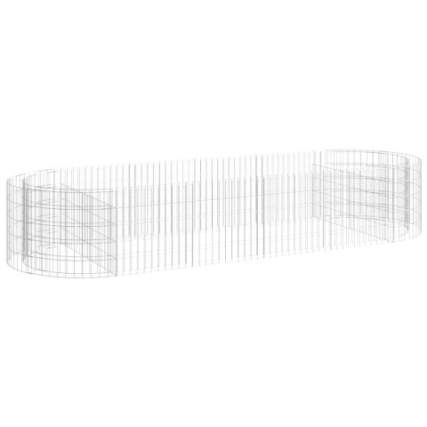  Podwyższona donica gabionowa galwanizowane żelazo 300x100x50 cm Lumarko!