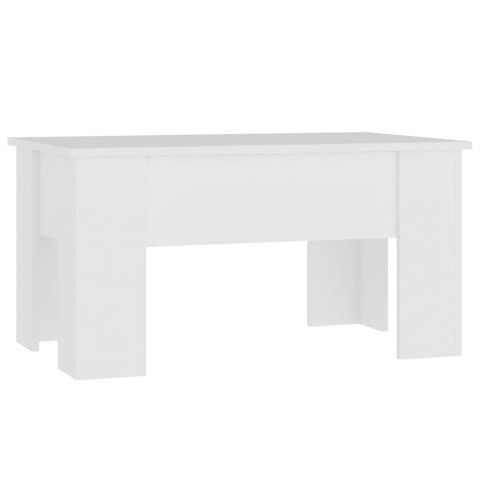  Stolik kawowy, biały, 79x49x41 cm, materiał drewnopochodny Lumarko!