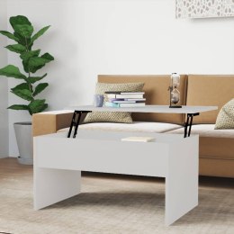  Stolik kawowy, biały, 80x50,5x41,5 cm, materiał drewnopochodny Lumarko!