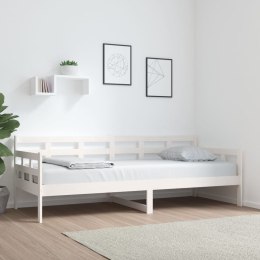  Łóżko dzienne, białe, lite drewno sosnowe, 80x200 cm Lumarko!