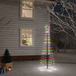  Choinka z kołkiem gruntowym, 108 kolorowych LED, 180 cm Lumarko!