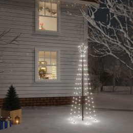  Choinka z kołkiem gruntowym, 108 zimnych białych LED, 180 cm Lumarko!