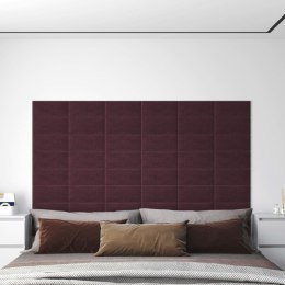  Panele ścienne, 12 szt., fioletowe, 30x15 cm, tkanina, 0,54 m² Lumarko!