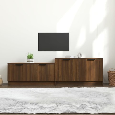 Szafka pod telewizor, brązowy dąb, 158,5x36x45 cm Lumarko!