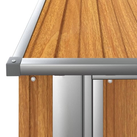  Szopa ogrodowa na rowery, brązowa, 180,5x97x209,5 cm, stal Lumarko!