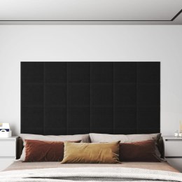  Panele ścienne, 12 szt., czarne, 30x30 cm, tkanina, 1,08 m² Lumarko!