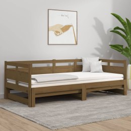  Łóżko rozsuwane, miodowy brąz, drewno sosnowe, 2x(80x200) cm Lumarko!