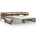  Łóżko rozsuwane, miodowy brąz, drewno sosnowe, 2x(80x200) cm Lumarko!