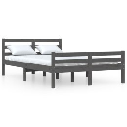 Rama łóżka, szara, lite drewno, 140 x 190 cm Lumarko!