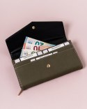 Duży portfel damski z kopertową klapą — LuluCastagnette