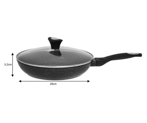  Patelnia Granitowa 28cm Z Pokrywą Klausberg Kb-7041 Lumarko!