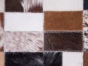  Dywan patchwork skórzany 160 x 230 cm brązowo-beżowy CESME Lumarko!