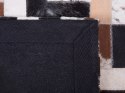  Dywan patchwork skórzany 160 x 230 cm brązowo-beżowy CESME Lumarko!